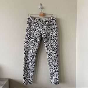 Denim & Supply Zebra Printed Skinny Jeans (Size:30)
